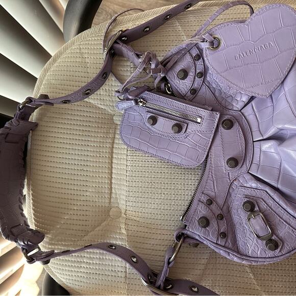 Balenciaga Lavender Leather Bag - Picture 1 of 8